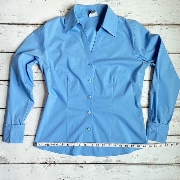 Worthington Stretch Blue Button Down - Picture 4 of 8